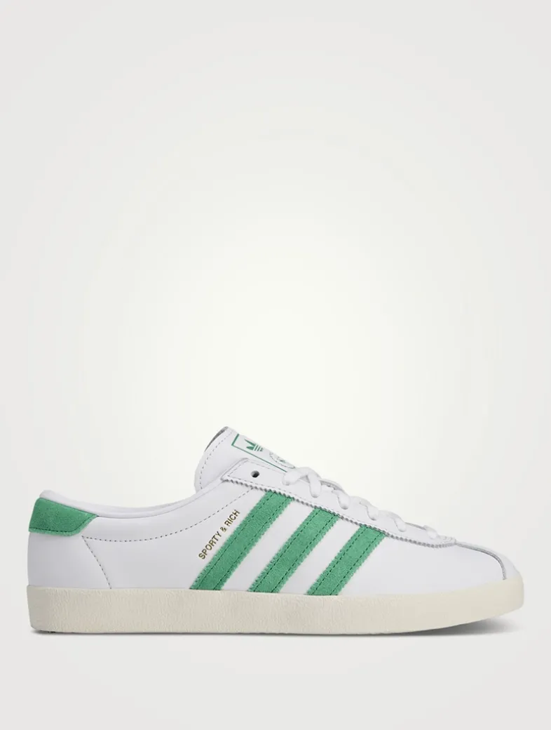adidas Originals x Sporty & Rich Blanc Leather Sneakers
