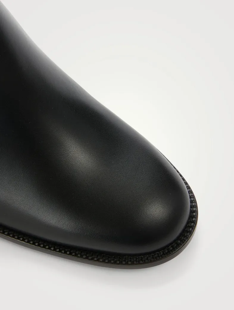Adoxa Leather Ankle Boots