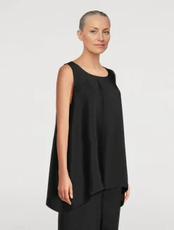 A-Line Silk Blouse