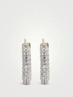 Amalfi Pavé Huggie Hoop Earrings