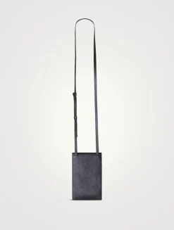 Anouk Leather Crossbody Phone Pouch
