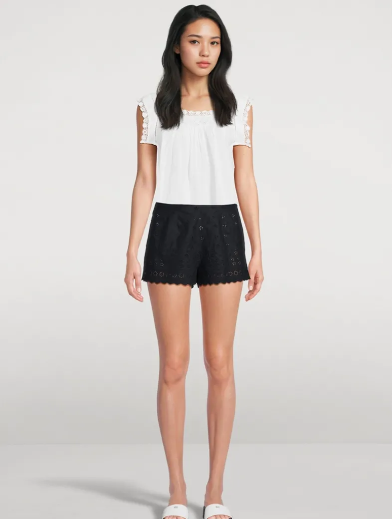 Arbre Embroidered Shorts