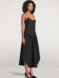 Ari Drop-Waist Poplin Dress