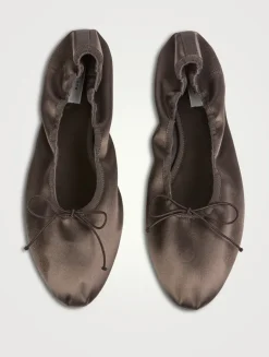 Awar Satin Ballet Flats