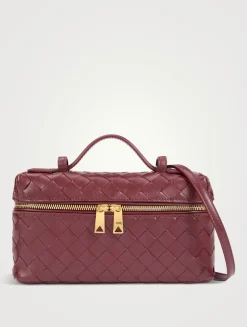 Bang Bang Intrecciato Leather Vanity Case