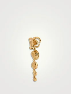Baroque Faux Pearl O Drop Clip-On Earrings