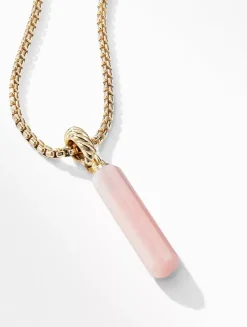 Barrel Amulet With Amethyst And 18k Yellow Gold