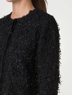 Bea Sequin Fringed Bouclé Jacket