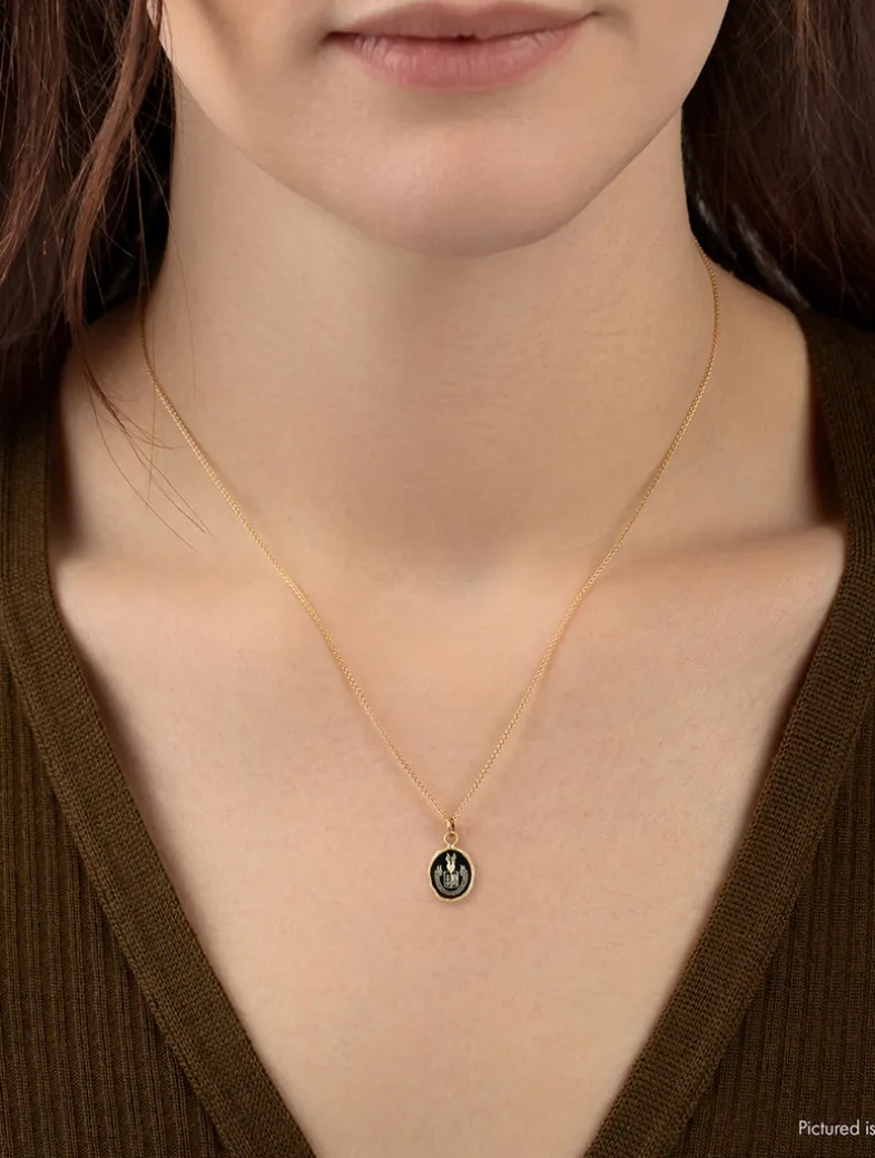 Be Here Now 14K Gold Talisman Necklace