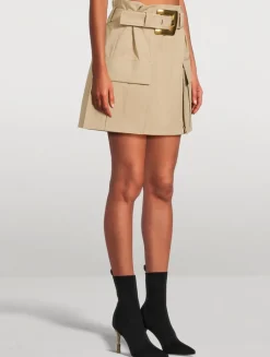 Belted Cargo Skirt