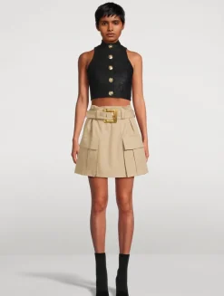 Belted Cargo Skirt