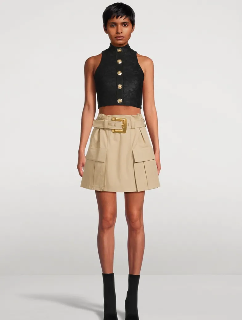 Belted Cargo Skirt