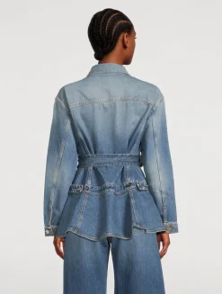 Belted Denim Jacket