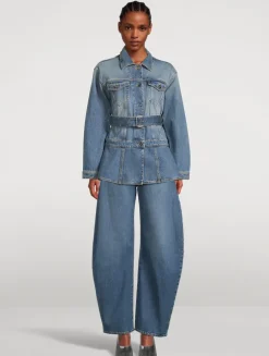 Belted Denim Jacket