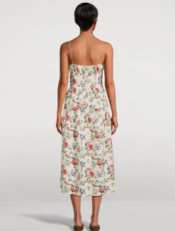 Benoit Midi Dress In Floral Print