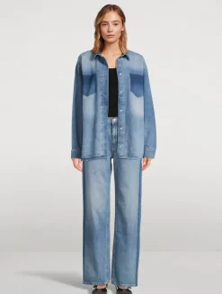 Birkin Mid-Rise Straight Leg Jeans