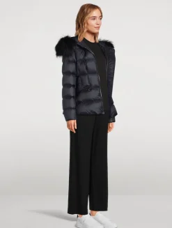 Boed Shearling-Trimmed Down Jacket