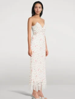 Bristelle Floral Midi Slip Dress