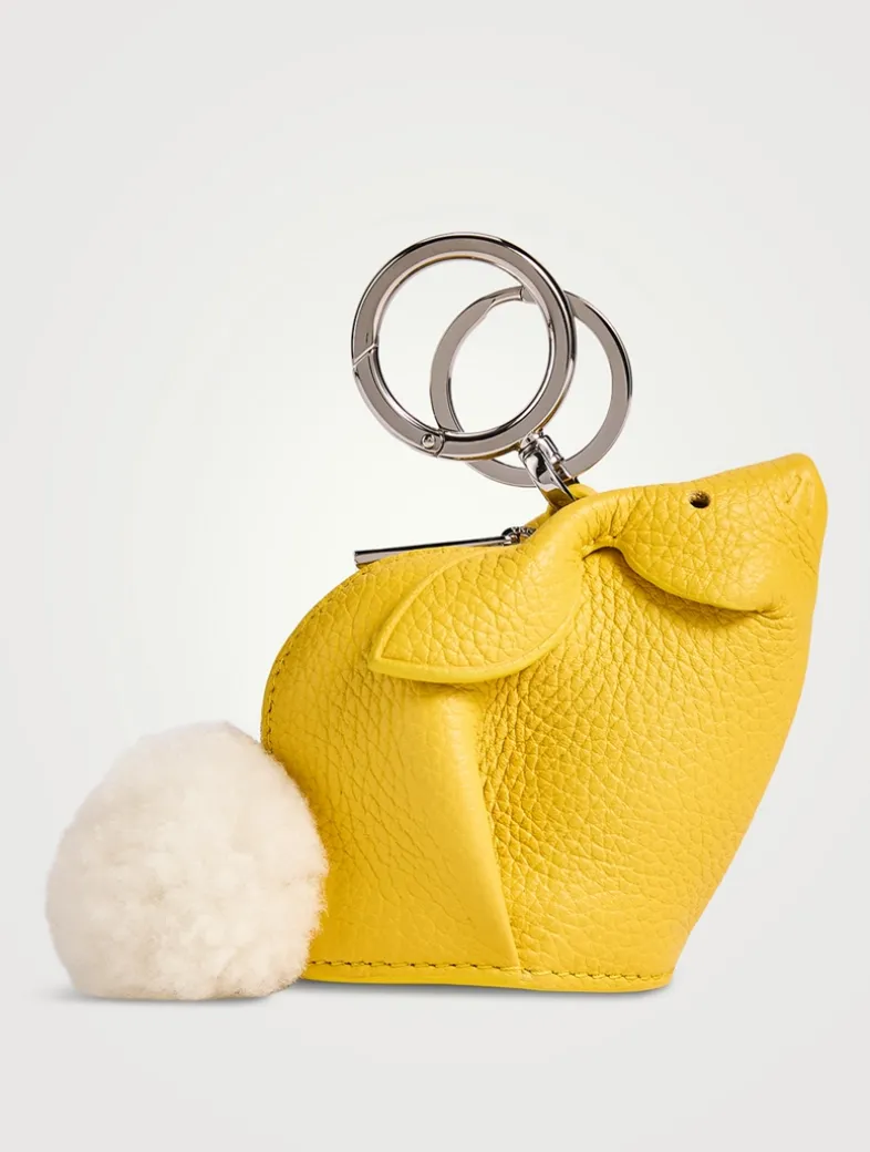 Bunny Leather Bag Charm