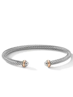 Cable Classics Bracelet In Sterling Silver With 18k Rose Gold