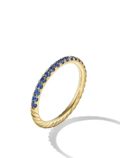 Cable Collectibles® Stack Ring In 18k White Gold With Pavé Diamonds