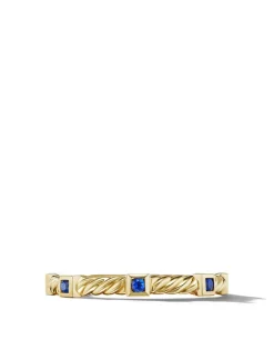 Cable Collectibles® Stack Ring In 18k White Gold With Pavé Diamonds
