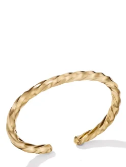 Cable Edge® Cuff Bracelet In 18k Yellow Gold