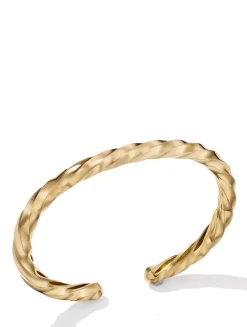 Cable Edge® Cuff Bracelet In 18k Yellow Gold