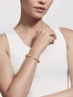 Cable Edge® Cuff Bracelet In 18k Yellow Gold