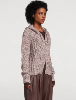 Cable-Knit Hoodie
