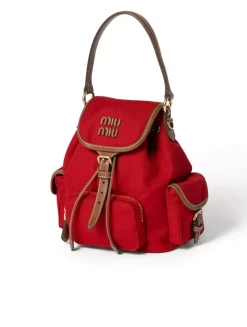 Canvas And Leather Backpack
