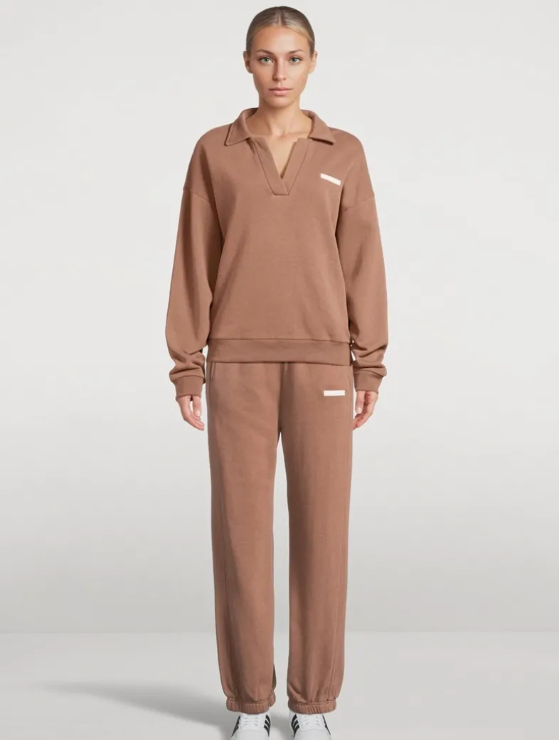 Carob Cuffed Sport Sweatpants