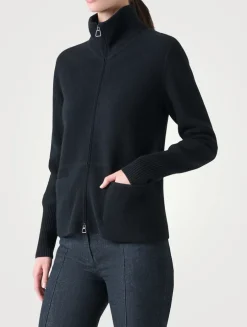 Cashmere Double-Face Pique Cardigan