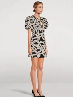 Catena Jacquard Mini Dress