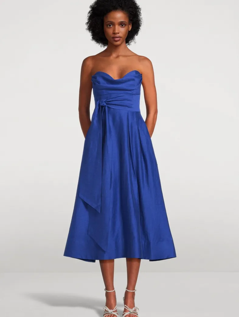 Cera Strapless Midi Dress
