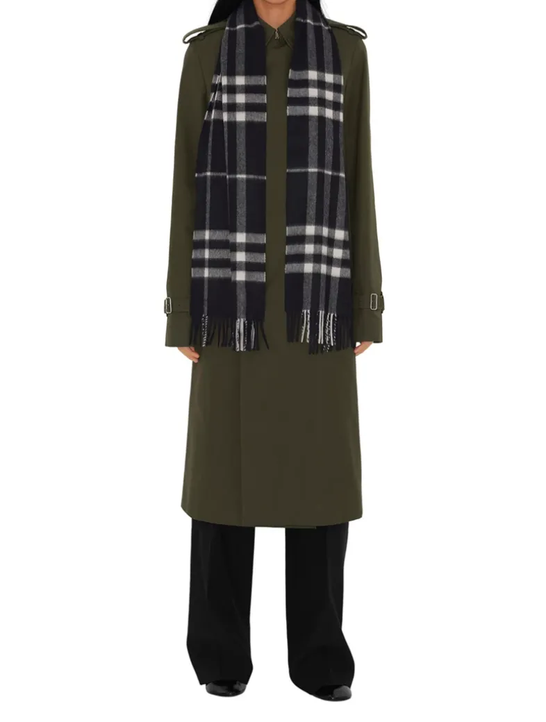 Check Cashmere Scarf