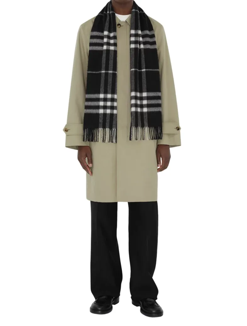 Check Cashmere Scarf