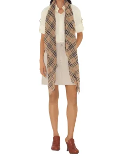 Check Cotton Scarf