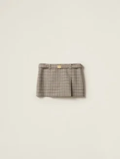 Checked Miniskirt