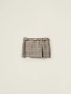 Checked Miniskirt