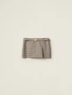 Checked Miniskirt