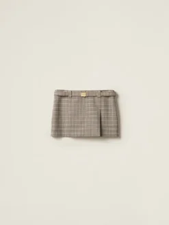 Checked Miniskirt