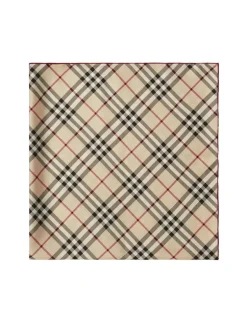 Check Silk Scarf