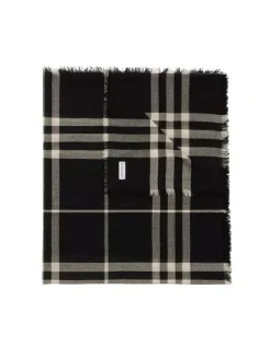 Check Wool Scarf