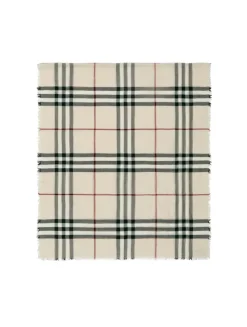 Check Wool Scarf