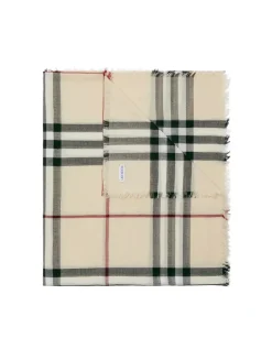 Check Wool Scarf