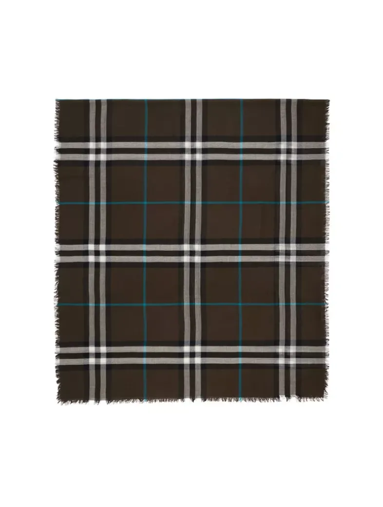 Check Wool Scarf