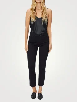 Cindy Raw Hem Skinny Jeans