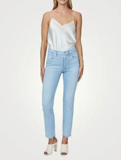 Cindy Ultra High-Rise Straight-Leg Jeans