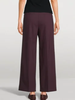 Classic Stretch Wool Suit Pants
